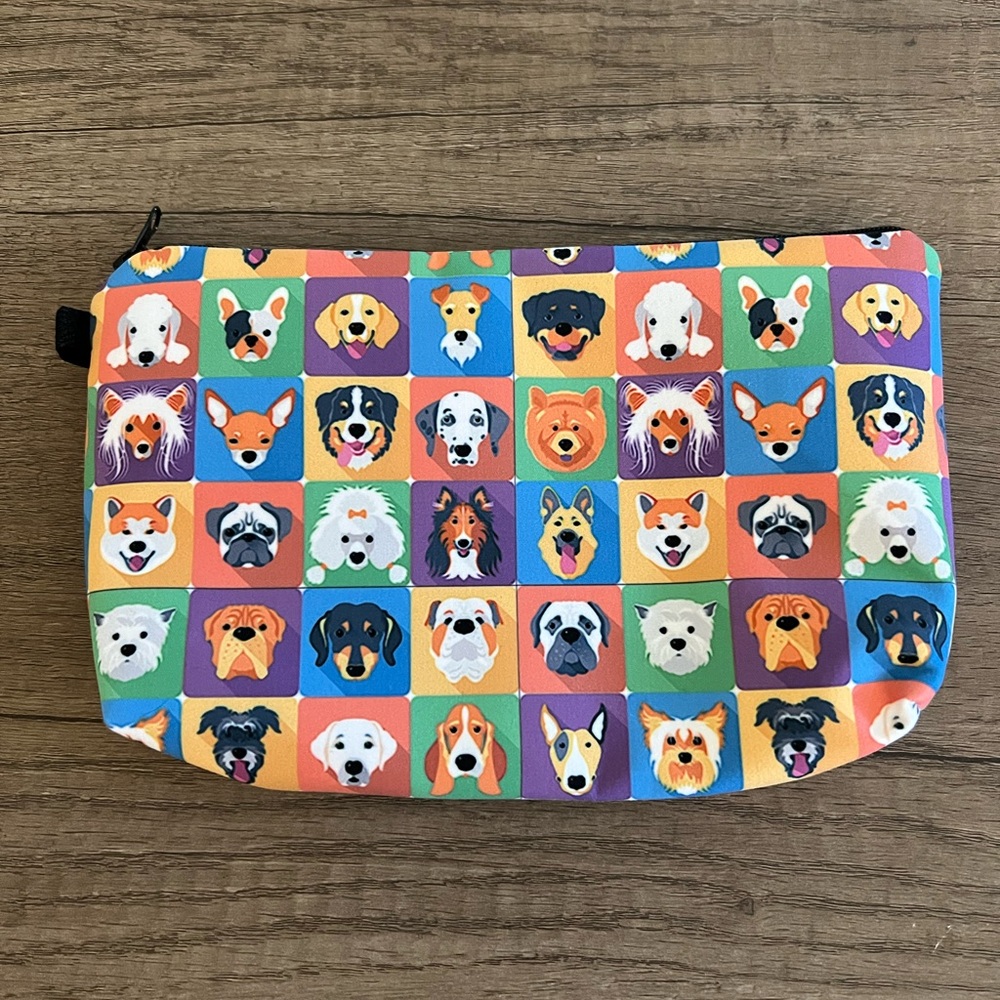 Colorful Dog Print Pouch *NEW*